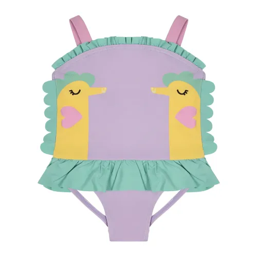 Stella McCartney , Purple Seahorse One-Piece Swimsuit ,Purple female, Sizes: