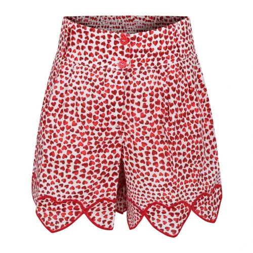 Stella McCartney , Red Cotton Casual Shorts ,Red female, Sizes:
