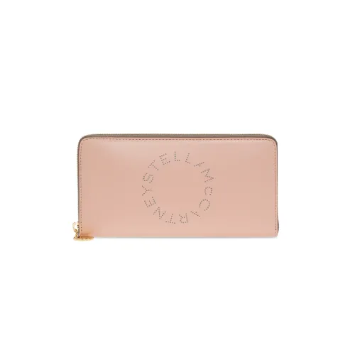 Stella McCartney , Rose and Brown Wallet/Card Holder ,Beige female, Sizes: ONE SIZE