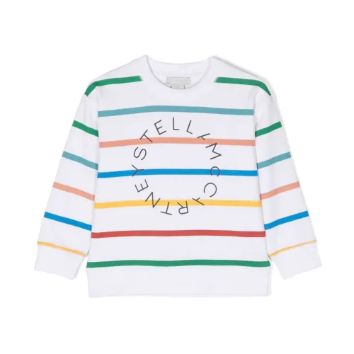 Stella McCartney , Striped Multicolored Sweatshirt ,Multicolor male, Sizes: