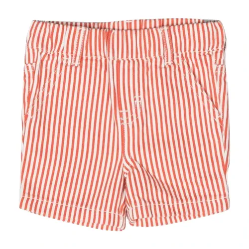 Stella McCartney , Striped Orange Kids Bermuda Shorts ,Orange female, Sizes: