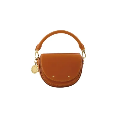 Stella McCartney , Synthetic Leather Shoulder Handbag ,Brown female, Sizes: ONE SIZE