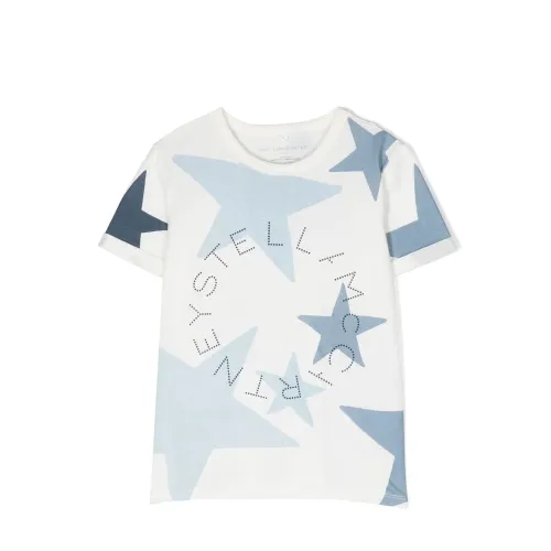 Stella McCartney , T-Shirt, Classic Style ,Beige male, Sizes: