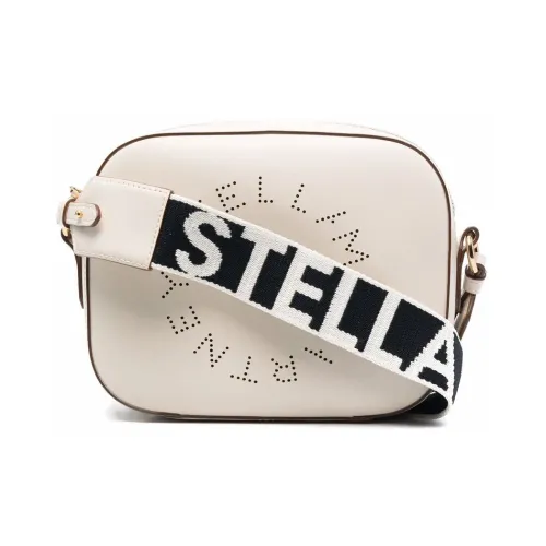 Stella McCartney , White Faux Leather Stella Logo Crossbody Bag ,White female, Sizes: ONE SIZE