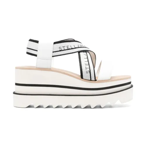 Stella McCartney , White Sandals with Angular Square Toe ,White female, Sizes: