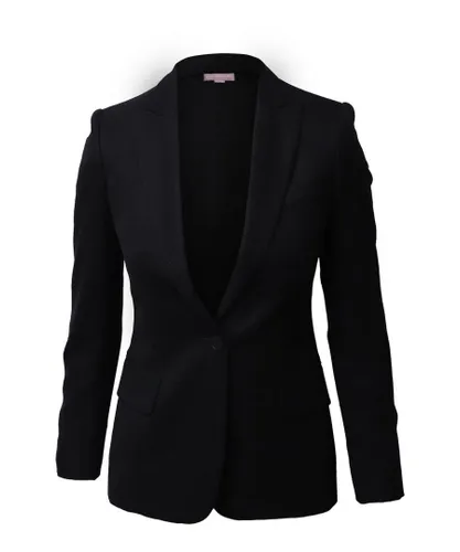 Stella Mccartney Womens Black Wool Single-Breasted Blazer Jacket