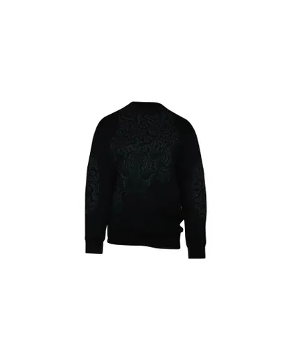 Stella Mccartney Womens Leopard Design Pullover in Black Cotton