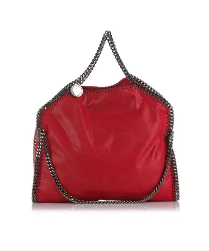 Stella McCartney Womens Vintage Falabella Fold Over Tote Red - One Size