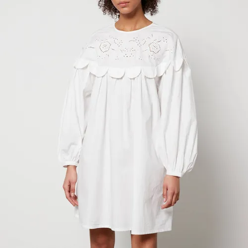 Stella Nova Broderie Anglaise Cotton-Poplin Mini Dress - DK 34/