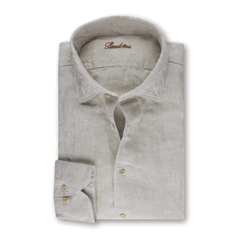 Stenströms , Beige Linen Casual Shirt ,Beige male, Sizes: