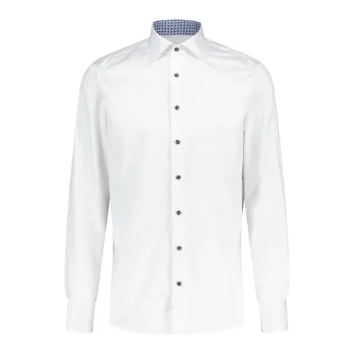 Stenströms , Double Cotton Fitted Shirt ,White male, Sizes: