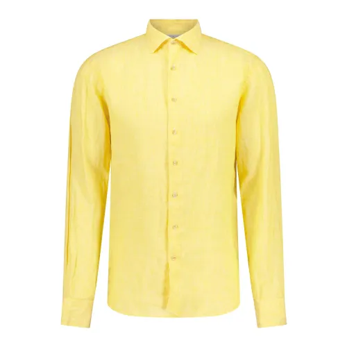 Stenströms , Linen Casual Shirt ,Yellow male, Sizes: