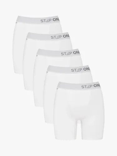 Step One Bamboo Body Shorts, Pack of 5 - White - Female
