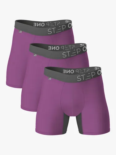 Step One Bamboo Trunks, Pack of 3 - Juicy Plums - Male