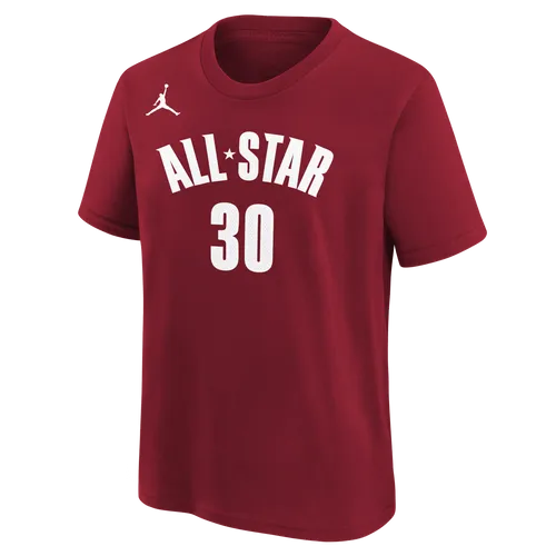 Stephen Curry Golden State Warriors All-Star Essential Older Kids' (Boys') Nike NBA T-Shirt - Red - Cotton