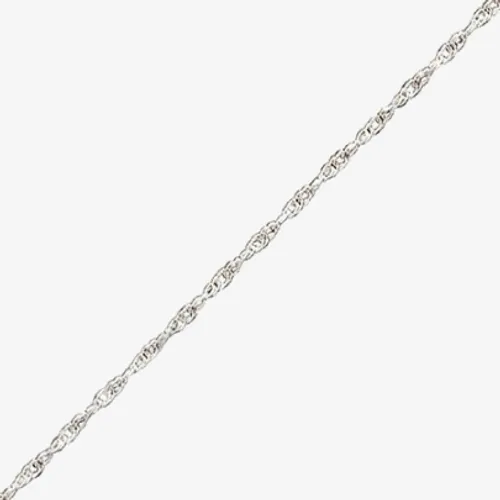 Sterling Silver 18inch Prince Of Wales Rope Chain S8R18