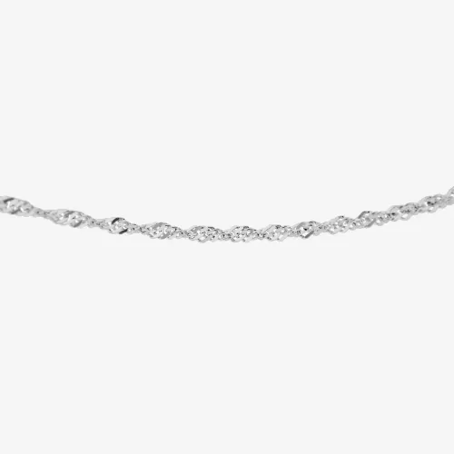 Sterling Silver 46cm Twisted Curb Chain Necklace 8.13.0474-46