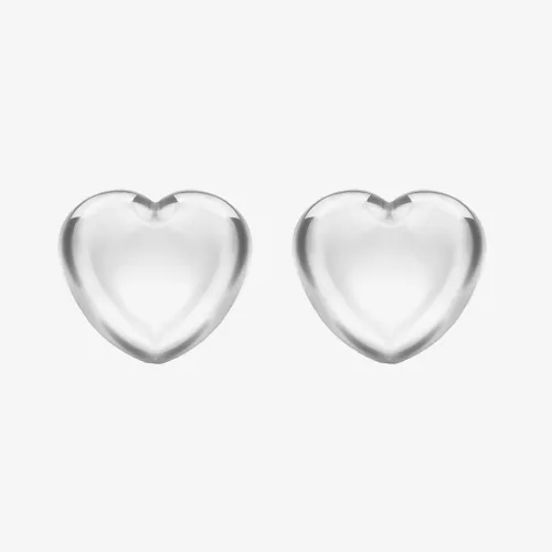 Sterling Silver 5mm Heart Stud Earrings 8.55.5619