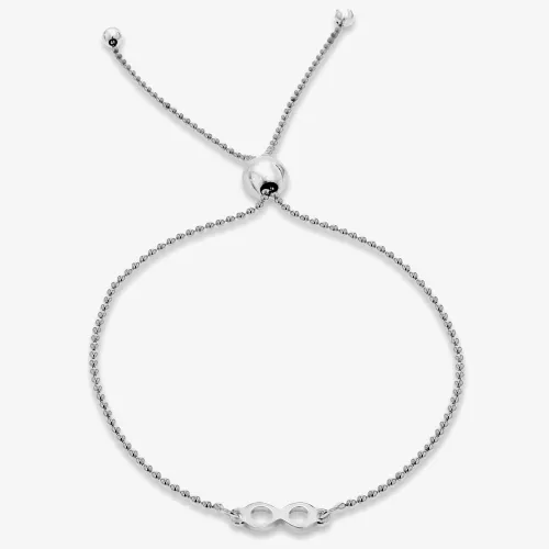 Sterling Silver Adjustable Infinity Bracelet 8.29.6844