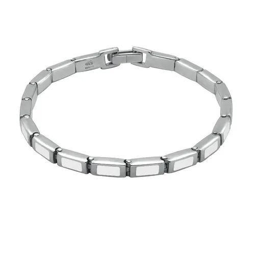 Sterling Silver Bauxite Petite Oblong Bracelet - Silver