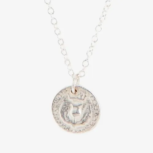 Sterling Silver Coin Pendant Necklace BBN01