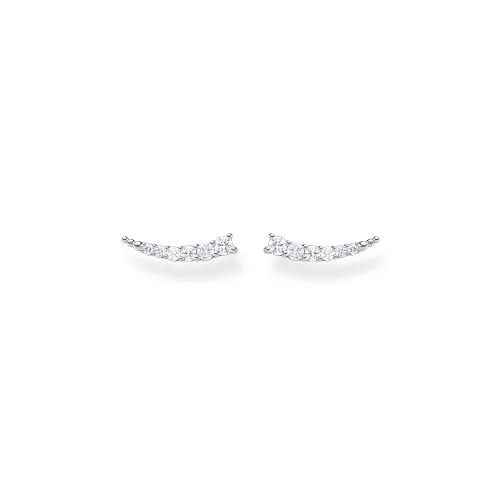 Sterling Silver Cubic Zirconia Stone Ear Climber