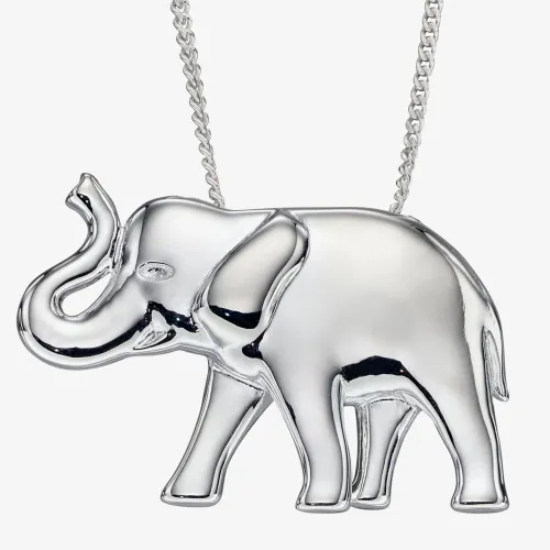 Sterling Silver Elephant Necklace P4929 N2326