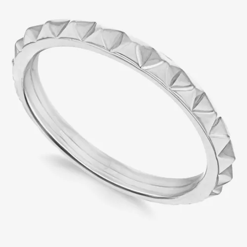 Sterling Silver Pyramid Stacking Ring (P) 8.80.0840 P