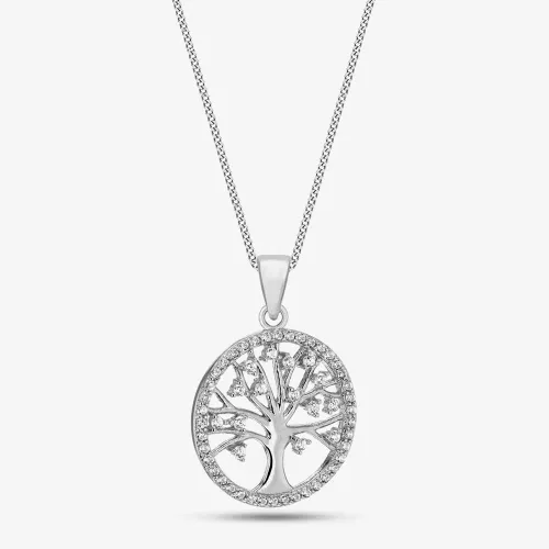 Sterling Silver Stone Set Tree of Life Pendant 8.68.4619