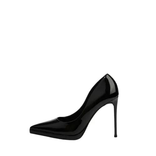 Steve Madden , Black Flat Shoes with Glossy Finish ,Black female, Sizes: