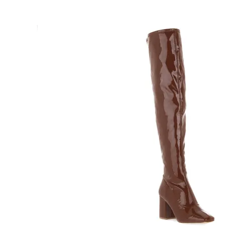Steve Madden , Cognac Over-the-Knee Boots ,Brown female, Sizes:
