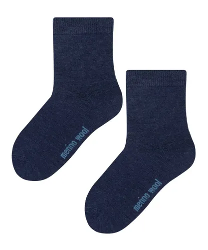 Steven Childrens Unisex - Kids Warm Merino Wool Thermal Socks - Navy
