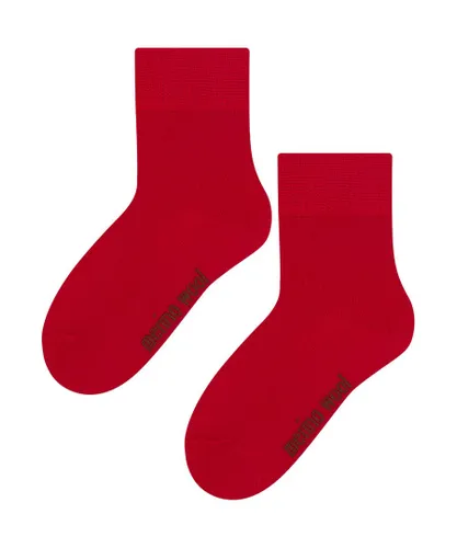 Steven Childrens Unisex - Kids Warm Merino Wool Thermal Socks - Red