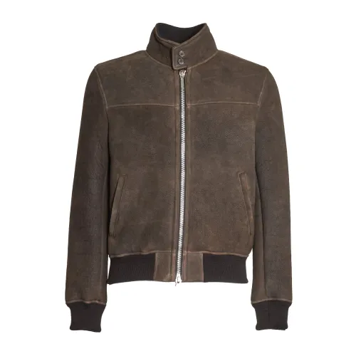 Stewart , Dark Brown Jackets Coats for Men ,Brown male, Sizes: