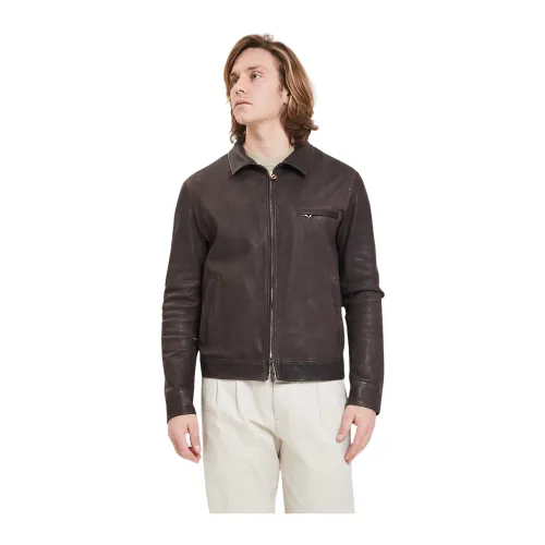 Stewart , Melbourne-Omega Wash Jacket ,Brown male, Sizes: