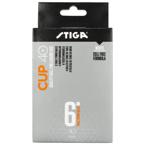 STIGA Cup ABS 6-pack White