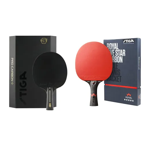 STIGA Pro Carbon+ Table Tennis Bat for Advanced Players &