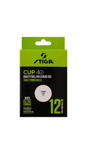 Stiga Table Tennis Balls Cup 40+ ITTF-Approved - Pack of 12