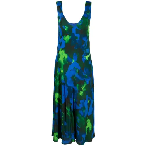Stine Goya , Blue Floral Sleeveless Dress ,Blue female, Sizes:
