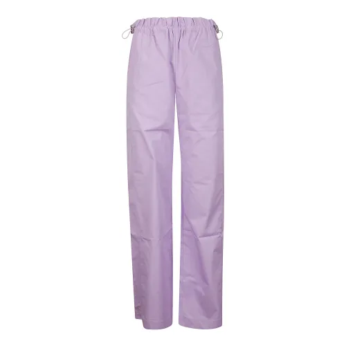 Stine Goya , Carola Solid Poplin Trousers ,Purple female, Sizes: