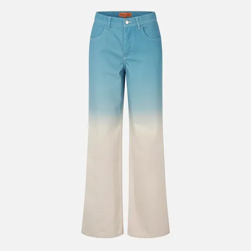 Stine Goya Joelle Tie-Dye Denim Wide-Leg Jeans