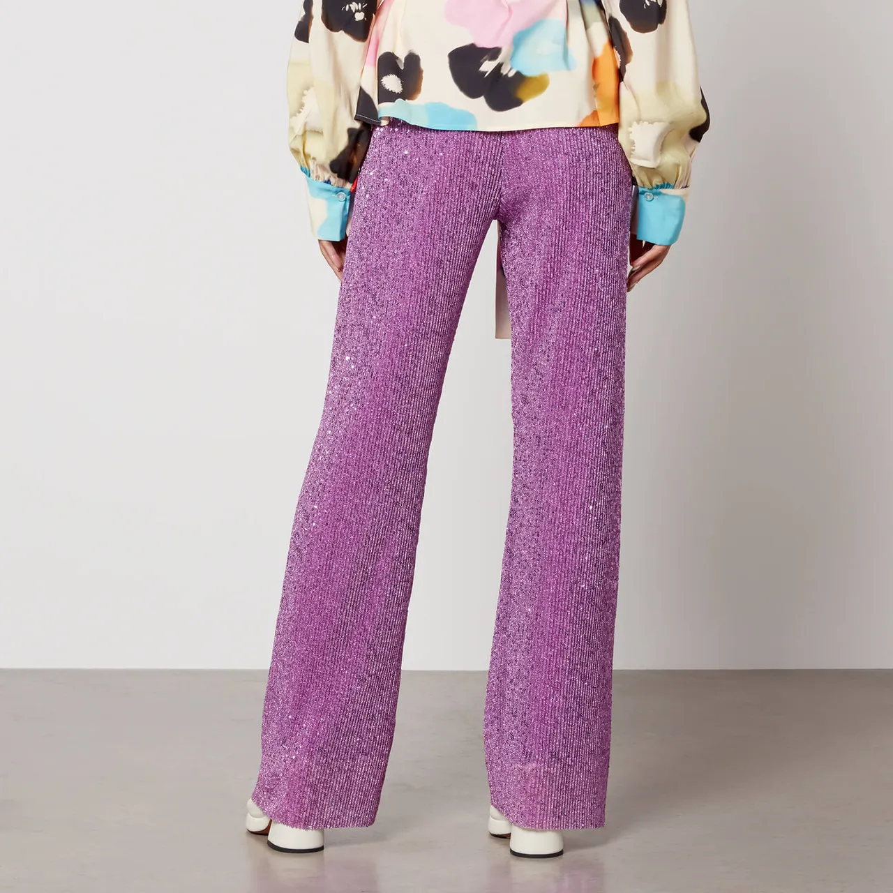 Stine Goya Markus Sequined Jersey Trousers