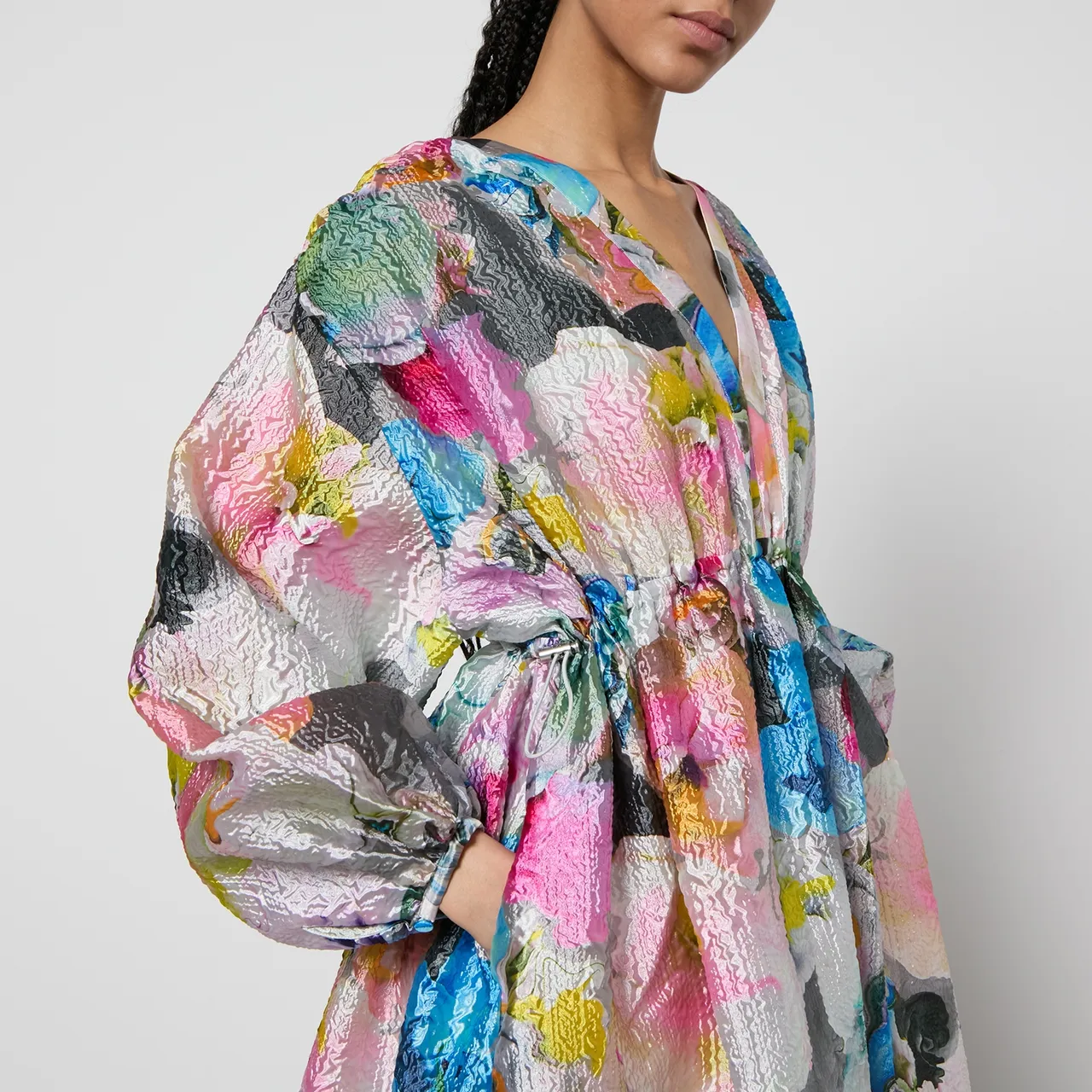 Stine Goya Veroma Floral-Print Jersey Midi Dress