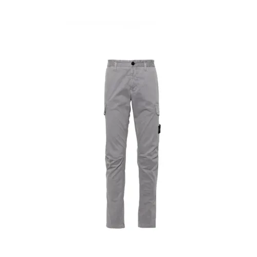 Stone Island , 30604 Dust Grey ‘Old’ Treatment Skinny FIT Cargo Pants ,Gray male, Sizes: