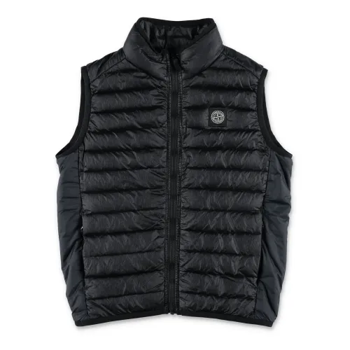 Stone Island , Black Down Vest Jacket Outerwear ,Black male, Sizes: