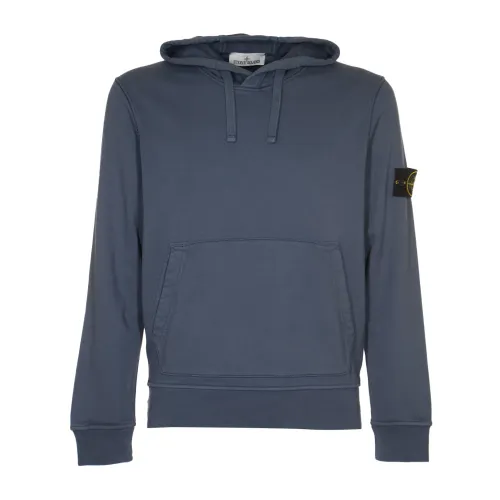 Stone Island , Blue Sweaters for Men ,Blue male, Sizes: