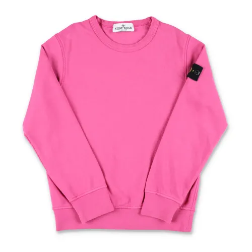 Stone Island , Boys Clothing Knitwear Fuchsia Ss24 ,Pink male, Sizes: