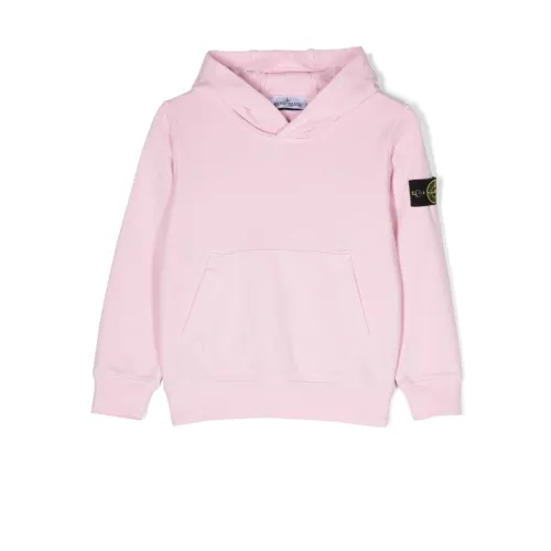 Stone Island , Boys Clothing Sweatshirts Pink Ss24 ,Pink male, Sizes: