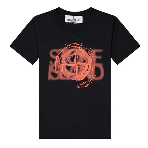 STONE ISLAND Boys Compass T-Shirt - Black