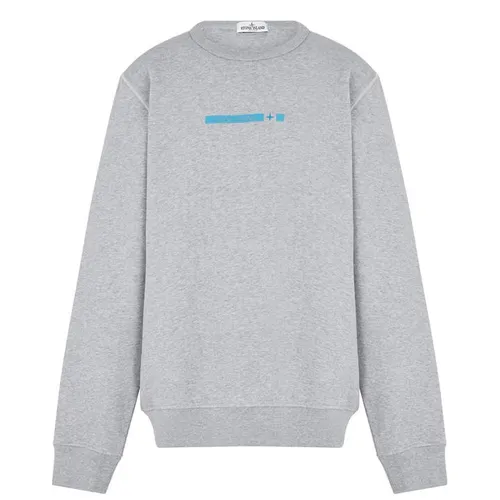 STONE ISLAND Boys Micro Graphic Crew Sweatshirt - Grey